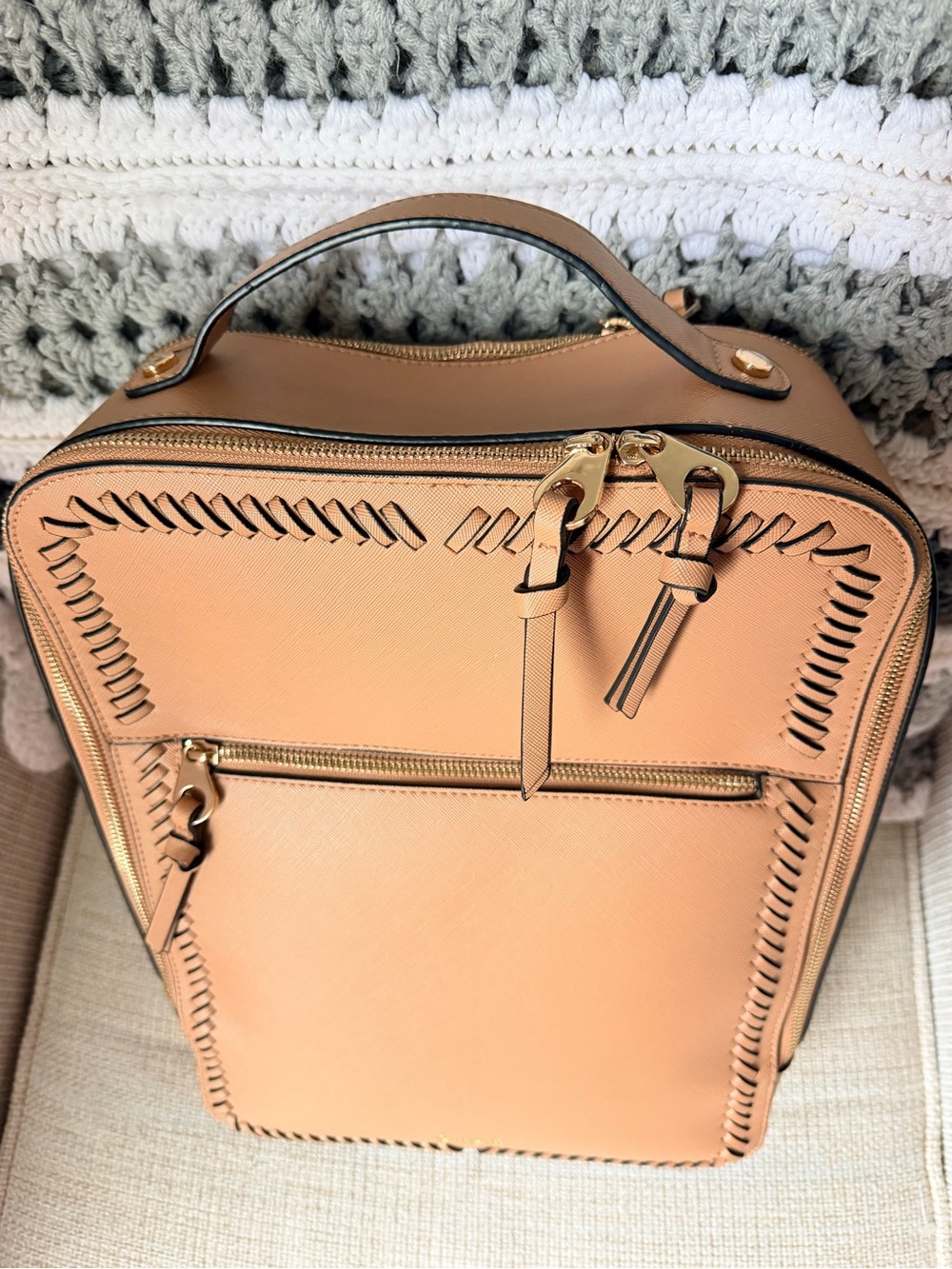 Calpak Kaya 15 inch Laptop Backpack in Caramel
